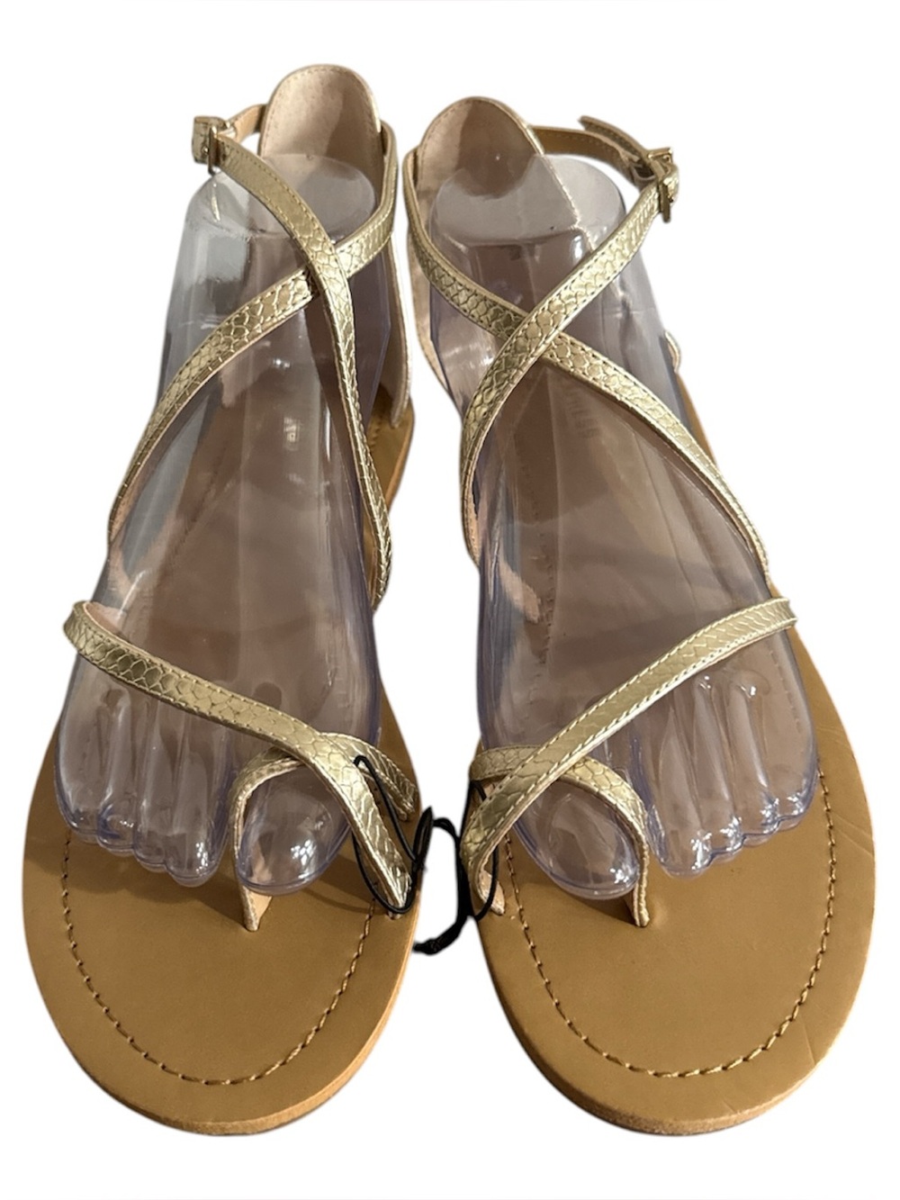 Express Metallic Gold Strappy Women's Sandals Women 9